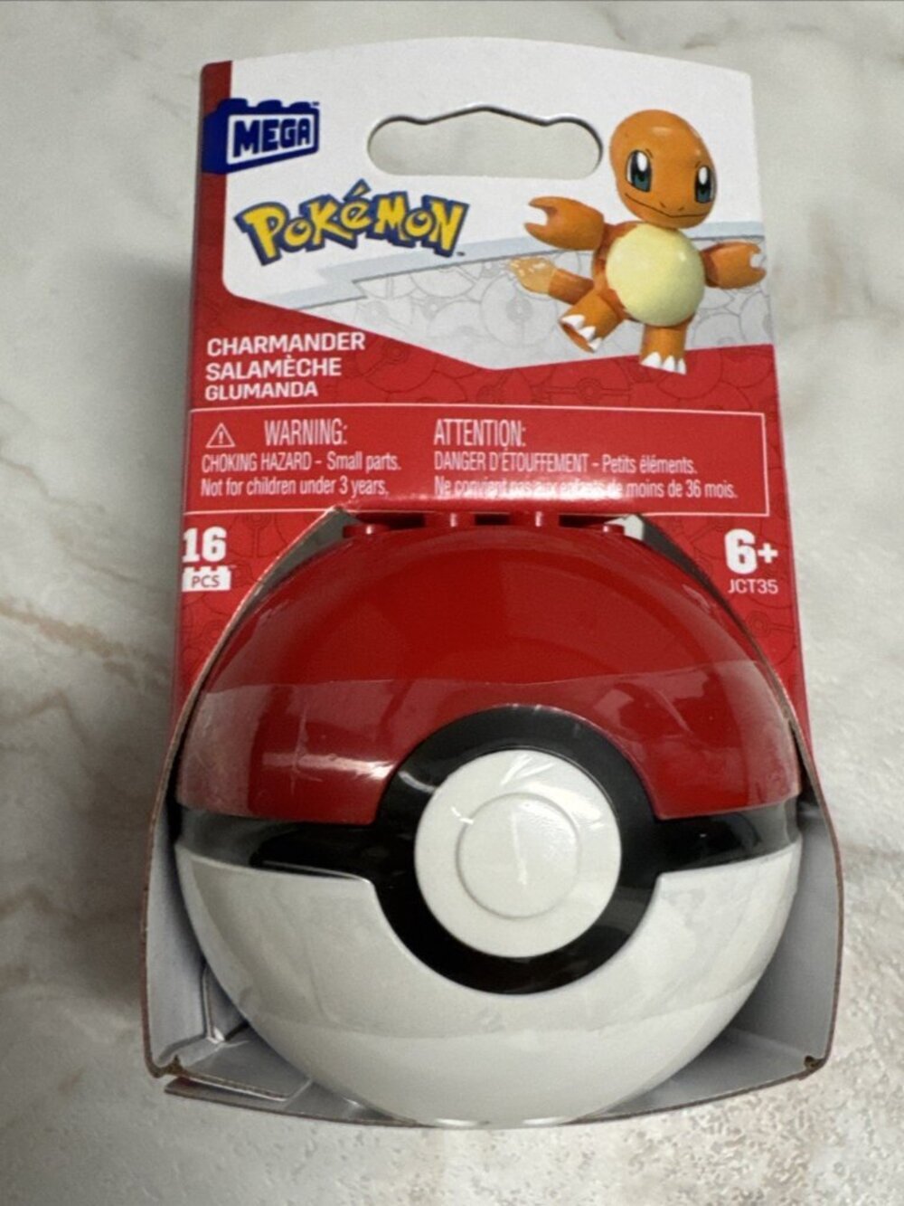 MEGA Pokemon Pokeball Evergreen Set CHARMANDER in Poke Ball 16 Pieces NEW